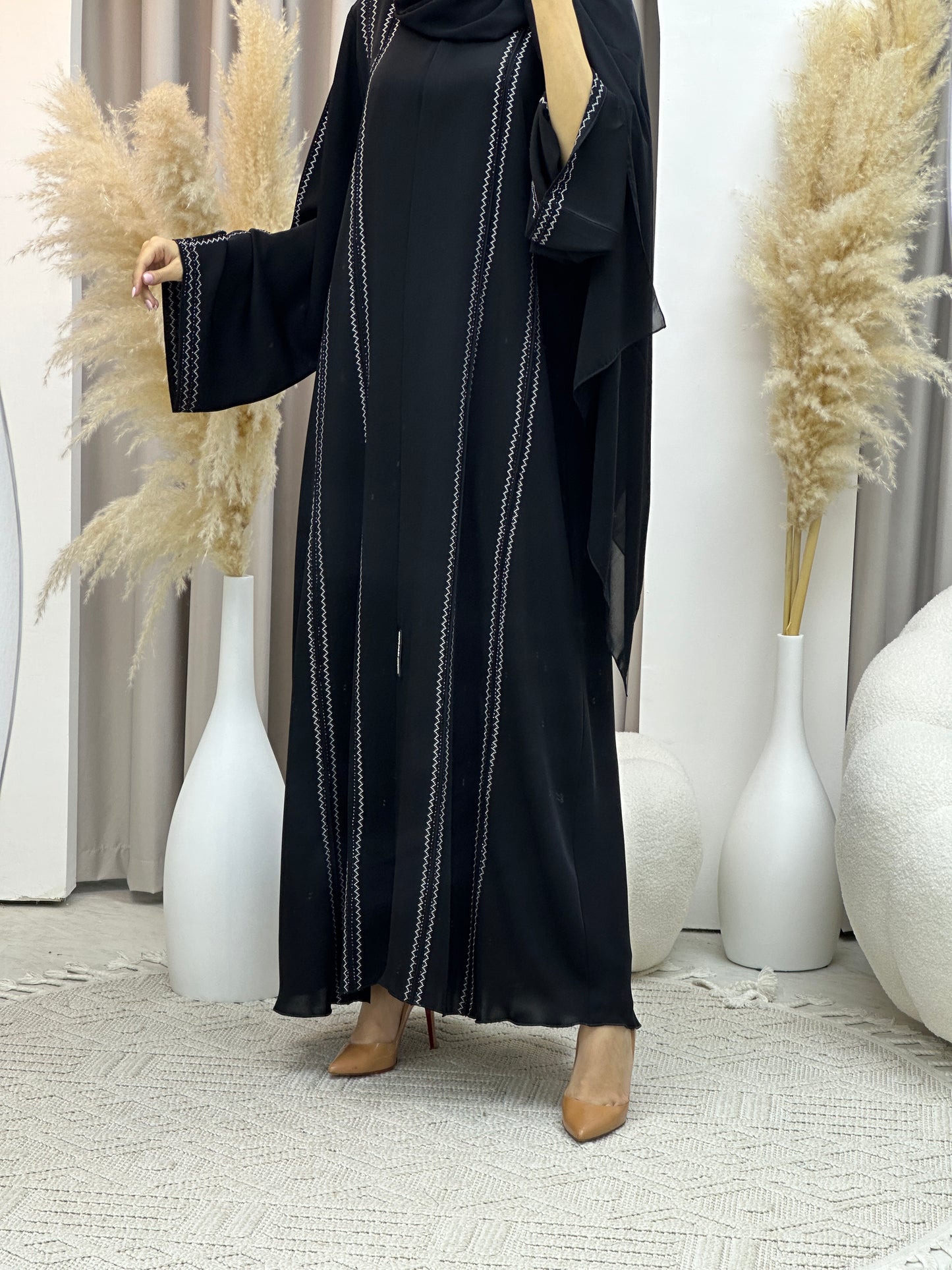 C RTW Ramadan Black Eid Abaya 55