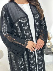 C 1354 Black Butterfly Abaya