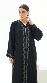 C RTW 1140 Black Abaya - S / 55
