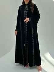 C 1864 Black Lace Abaya