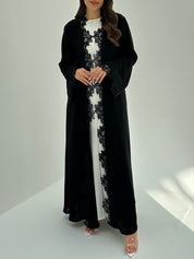 C 1865 Black Lace Abaya
