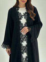C 1865 Black Lace Abaya