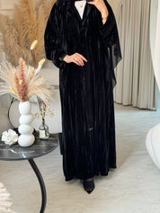 C RTW Black Velvet Abaya