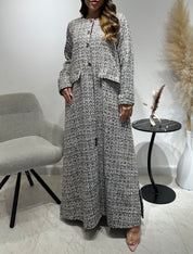 C 1585-01 Mocha Tweed Abaya