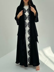 C 1865 Black Lace Abaya