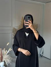 C 0891 Black Lace Abaya