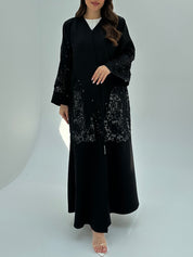 C 1871 Black Lace Abaya