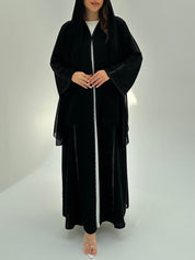 C 1872 Black Lace Abaya