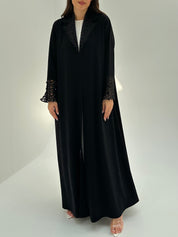 C 1874 Black Lace Abaya
