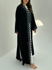 C 1875 Black Lace Abaya