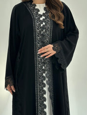 C 1875 Black Lace Abaya