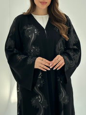 C 1876 Black Lace Abaya