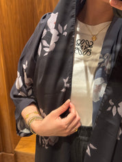 C 0917 Floral Printed Abaya