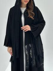 C 1878 Black Lace Abaya