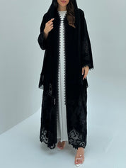 C 1879 Black Lace Abaya