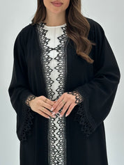 C 1880 Black Lace Abaya