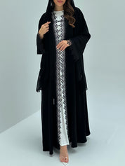 C 1880 Black Lace Abaya