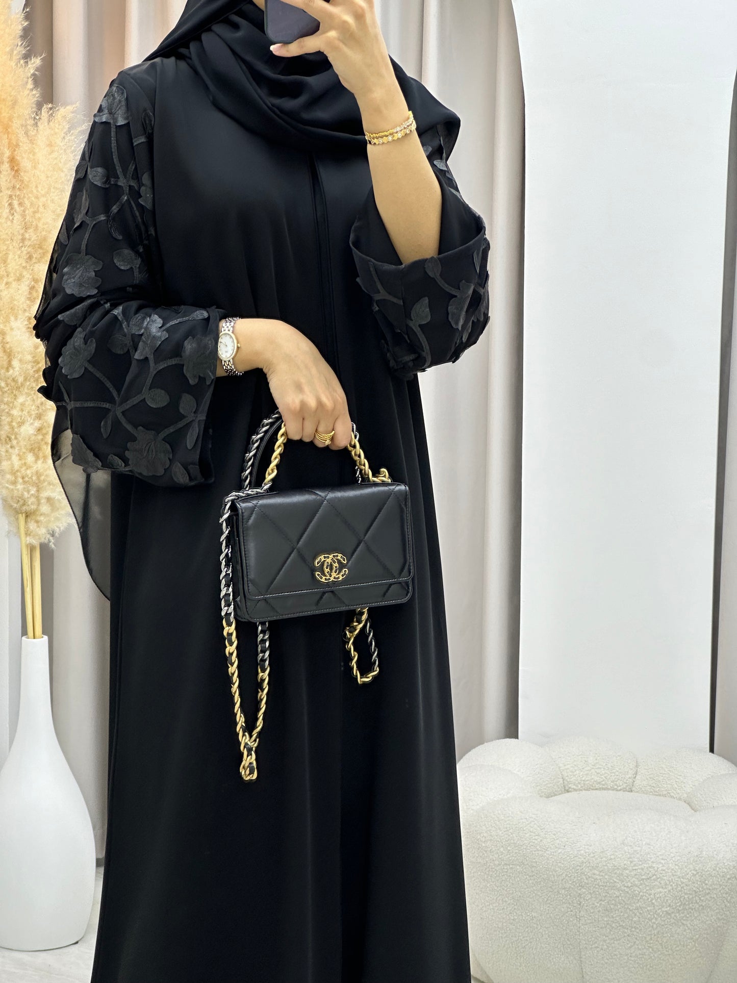 C 0210 Black Abaya