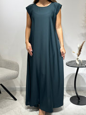 C 1598 Forest Green Lace Abaya