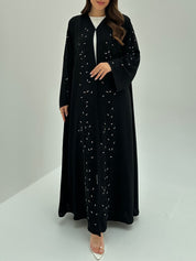 C 1883 Black Beaded Abaya