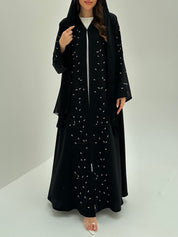 C 1883 Black Beaded Abaya