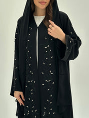 C 1883 Black Beaded Abaya