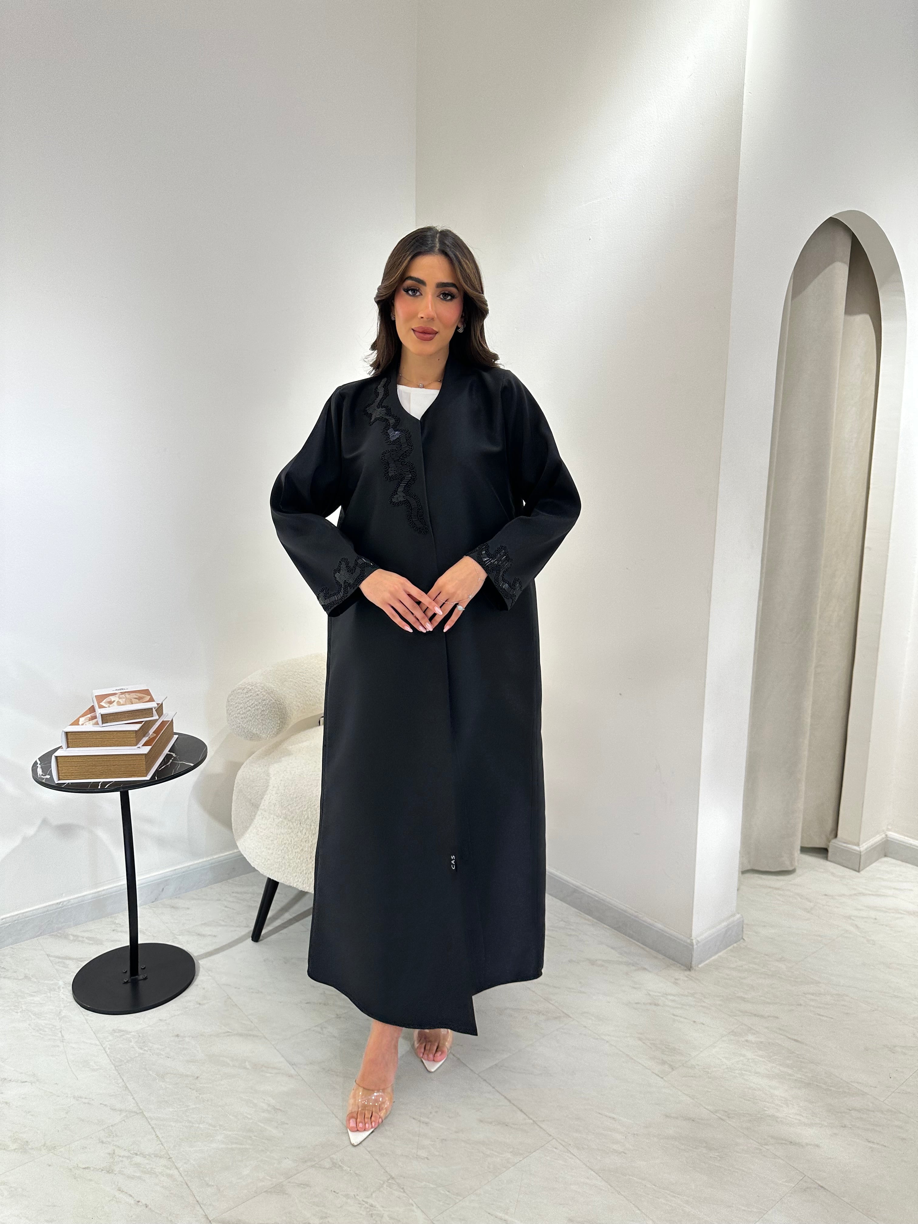 C 0907 Black Abaya