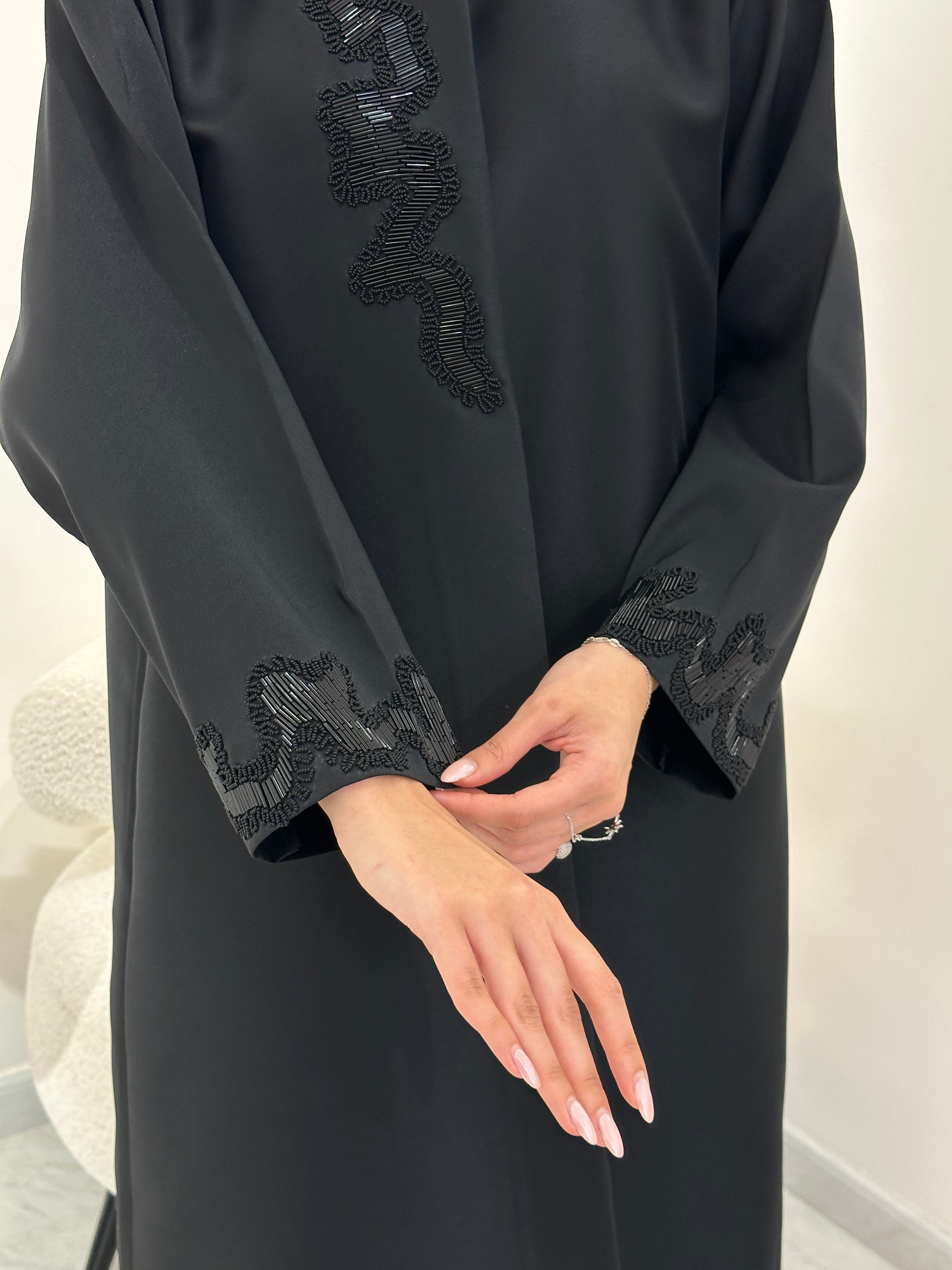 C 0907 Black Abaya