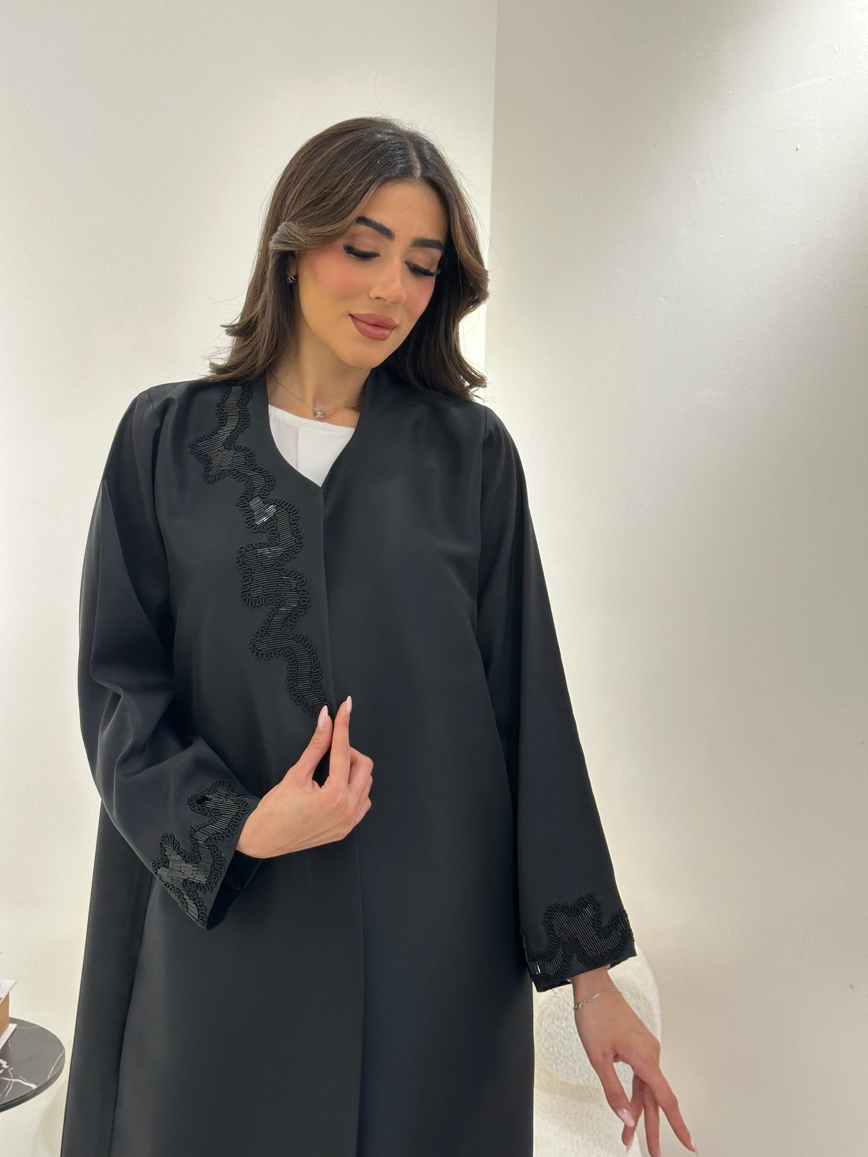 C 0907 Black Abaya