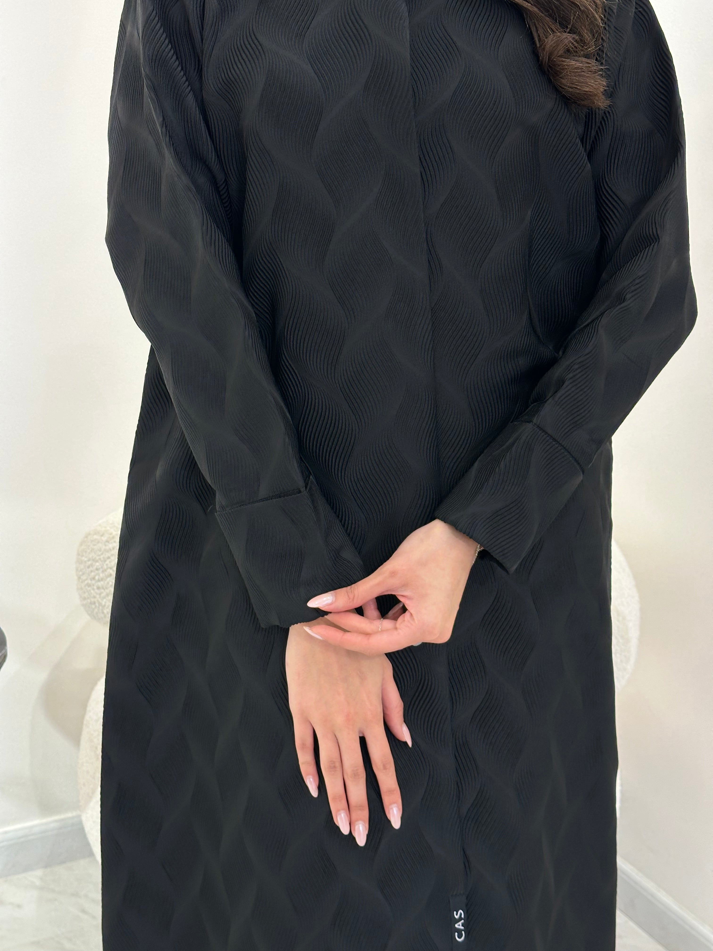 C 0908 Black Abaya