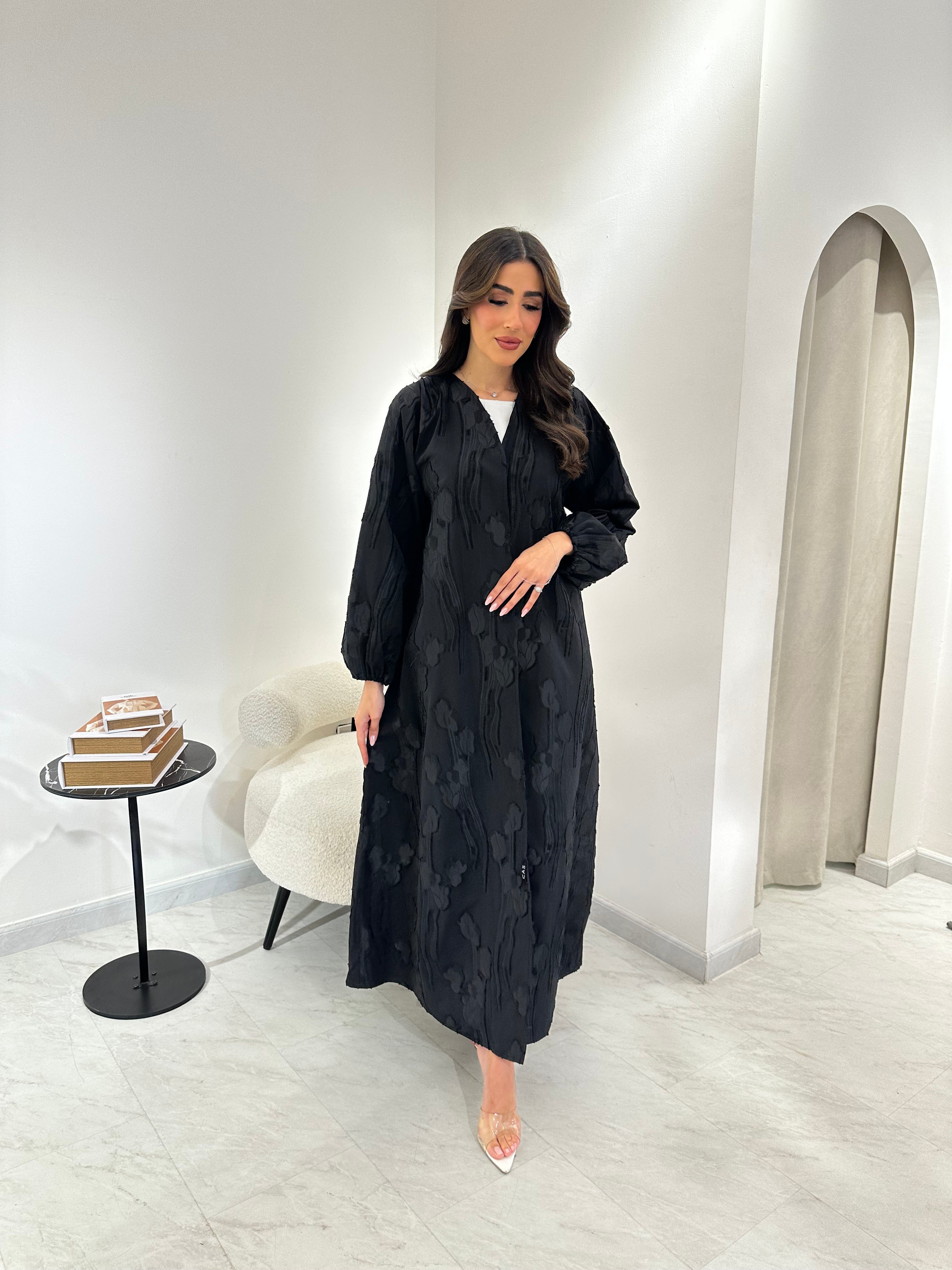 C 0909 Black Abaya