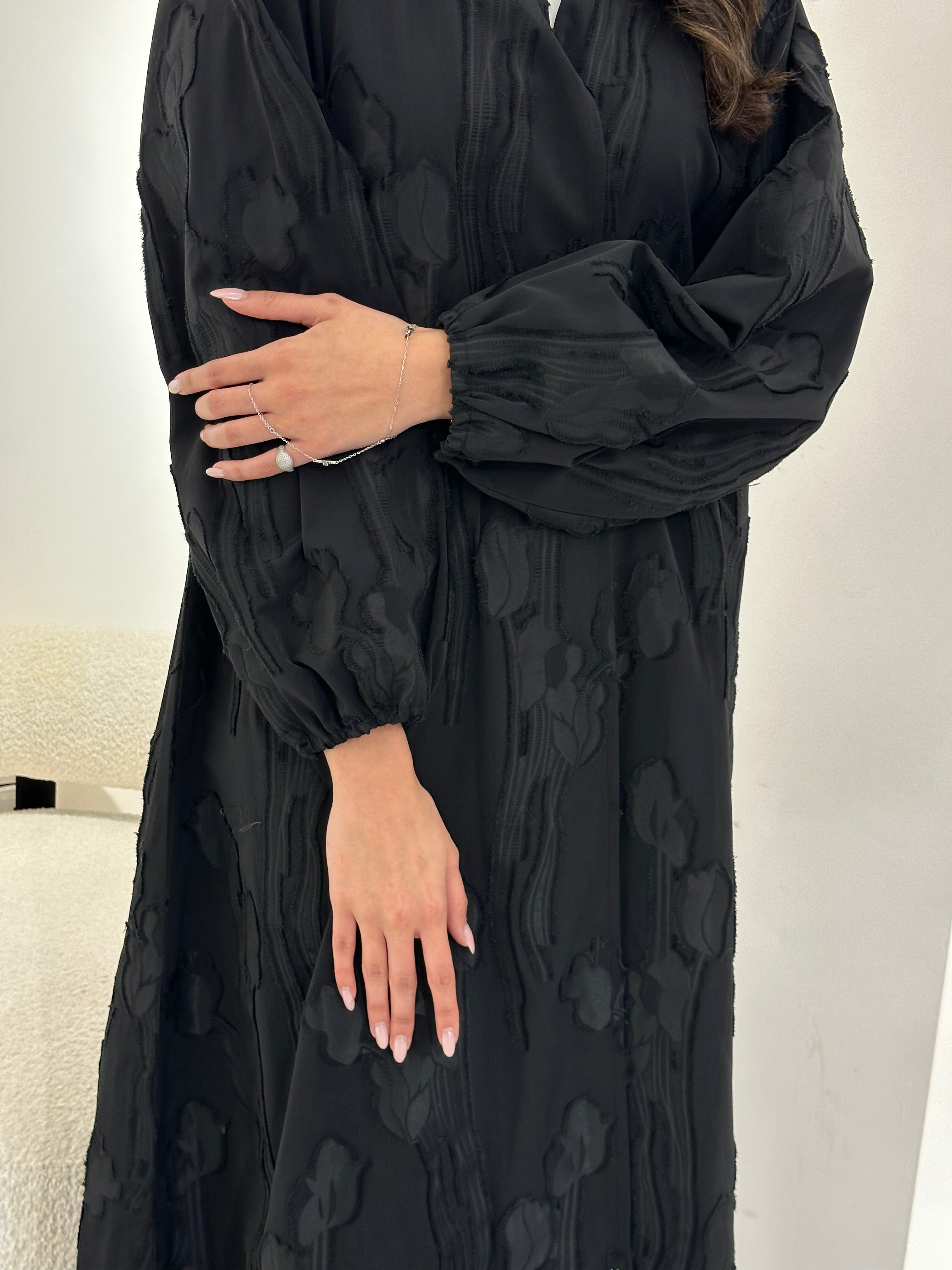 C 0909 Black Abaya