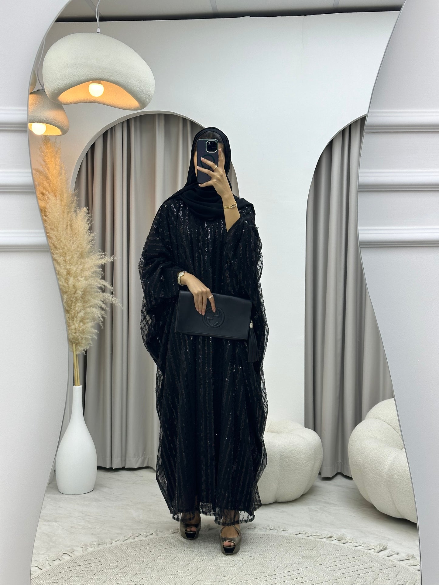 C 0217-01 Black Bisht Abaya