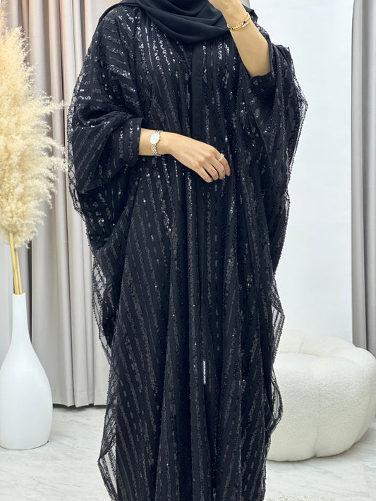 C 0217-01 Black Bisht Abaya