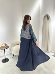 C RTW 0912 Navy Blue Eid Abaya