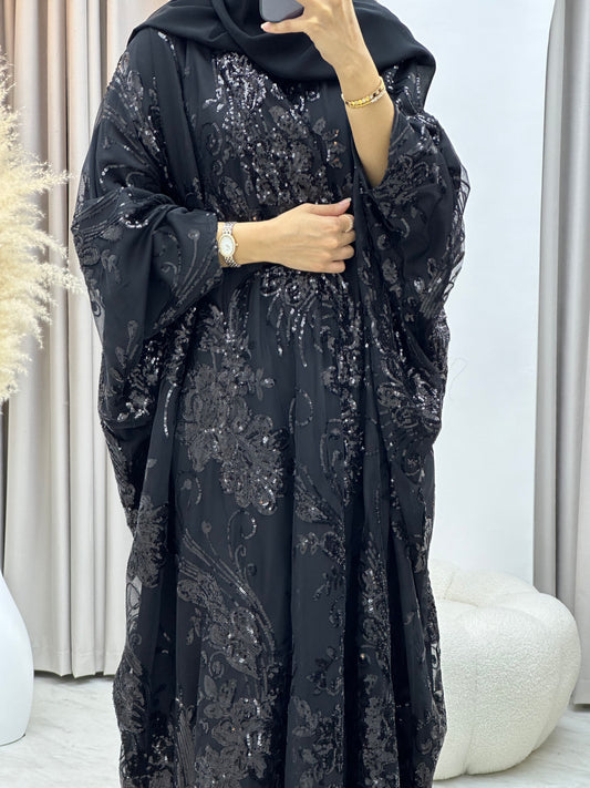 C 0217-03 Black Bisht Abaya