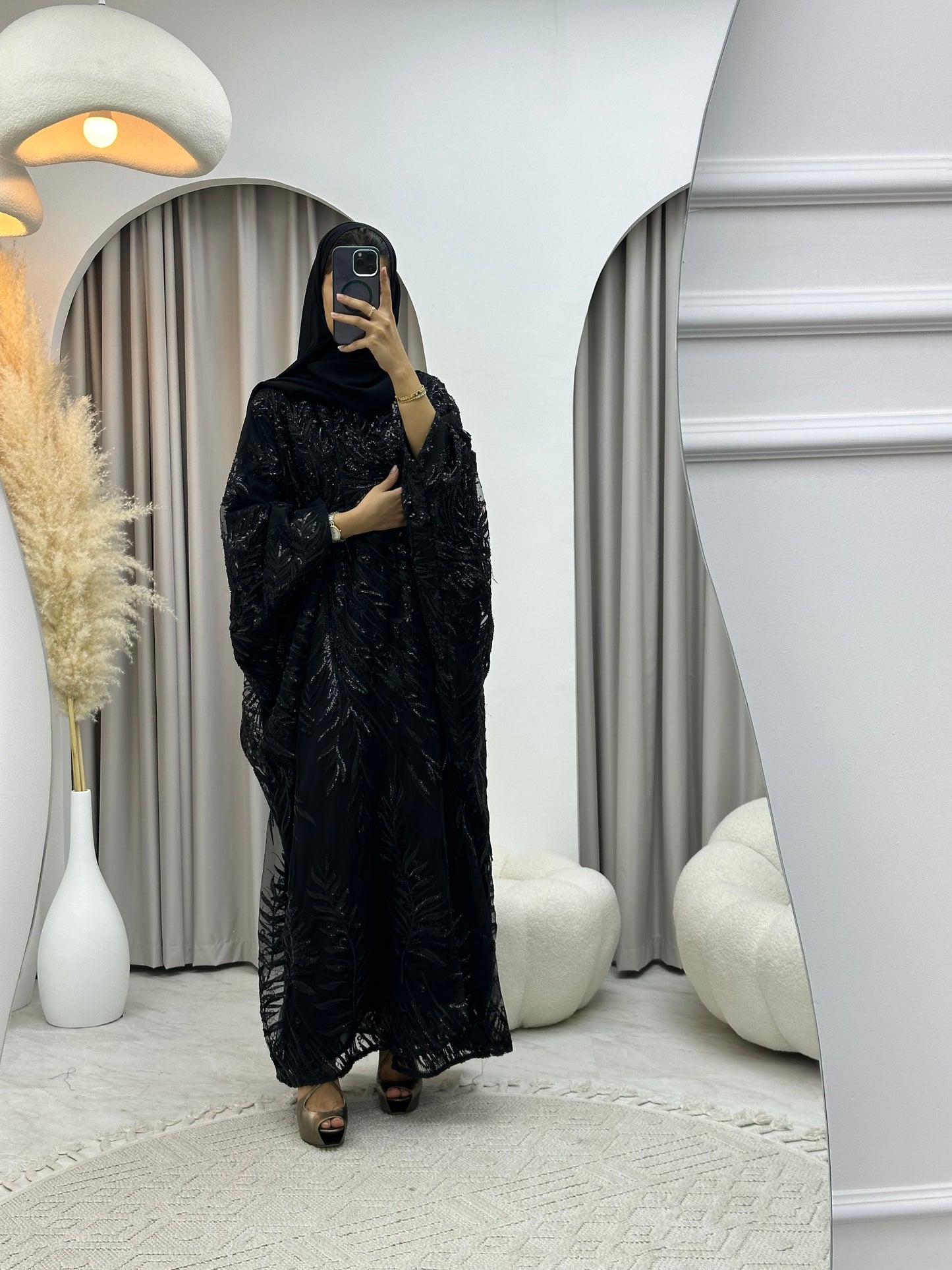 C 0217-05 Black Bisht Abaya