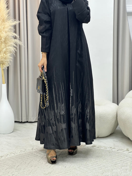 C RTW 0218-01 Light Grey Kloosh Abaya