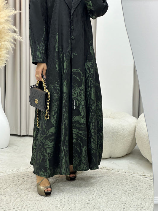 C RTW 0218-02 Light Green Kloosh Abaya