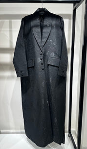 C 1364-02 Black Floral Abaya