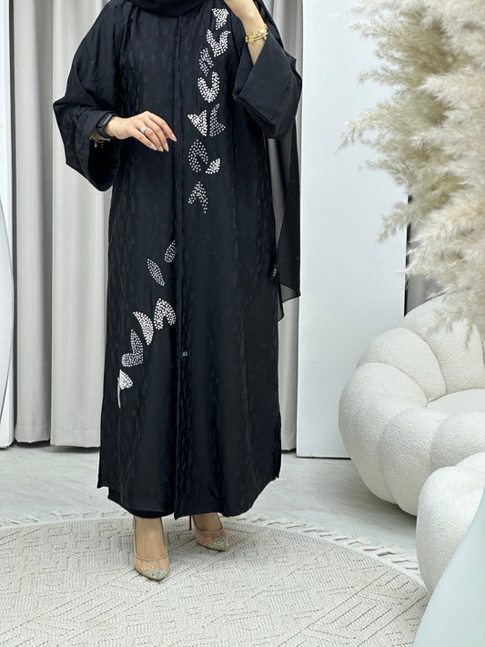 C RTW Turkish Cupro Evening Black Abaya