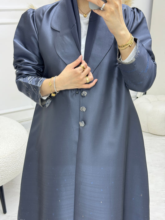 C 0986-01 Blue Eid Abaya