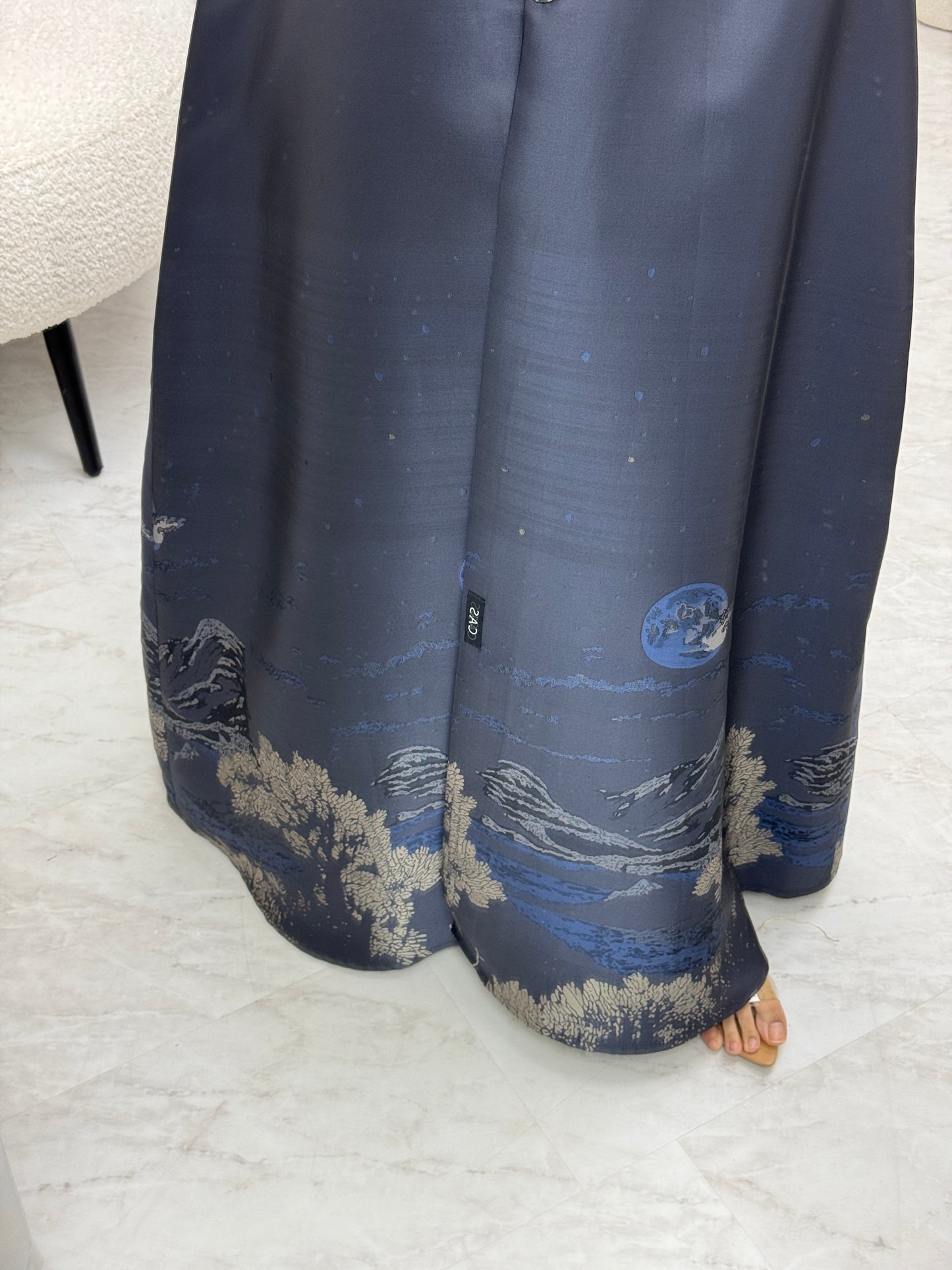 C 0986-01 Blue Eid Abaya