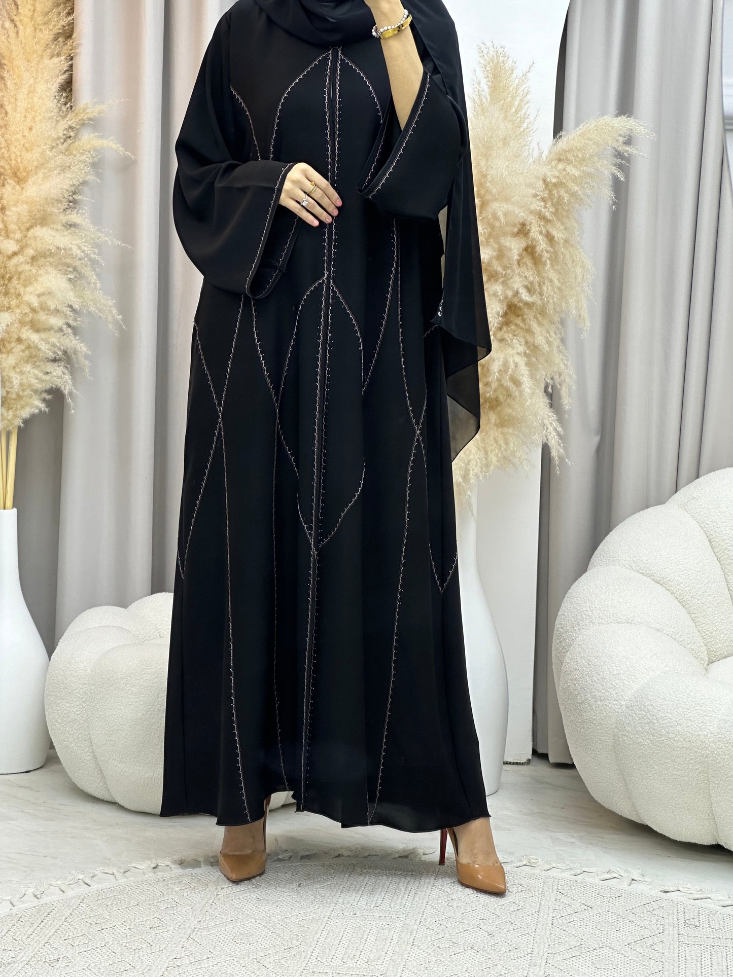 C 0022 Black Eid Abaya