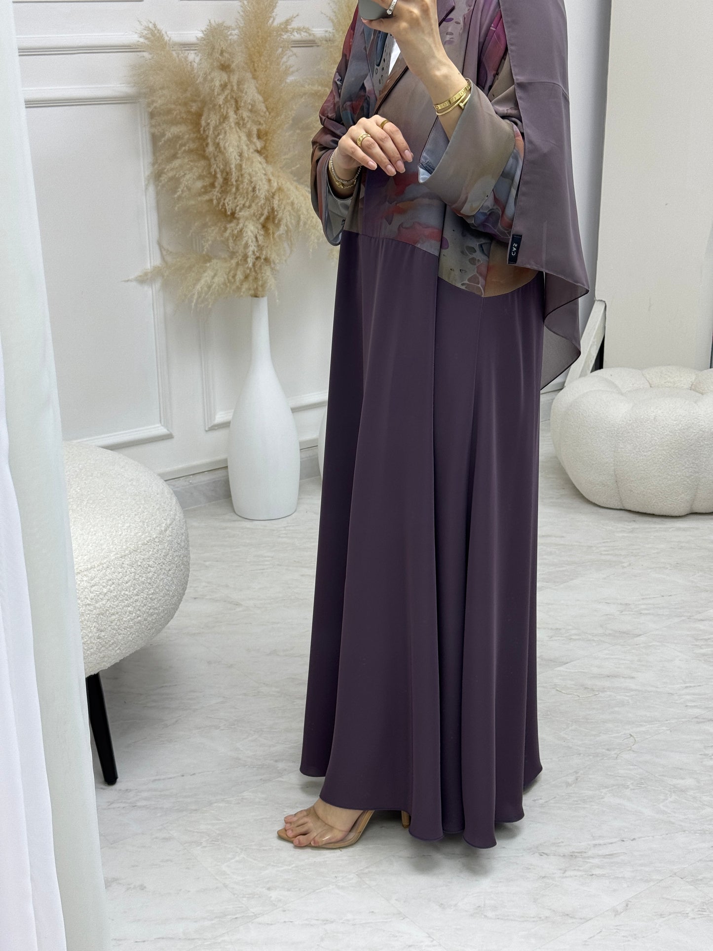 C 0912-02 Purple Eid Abaya