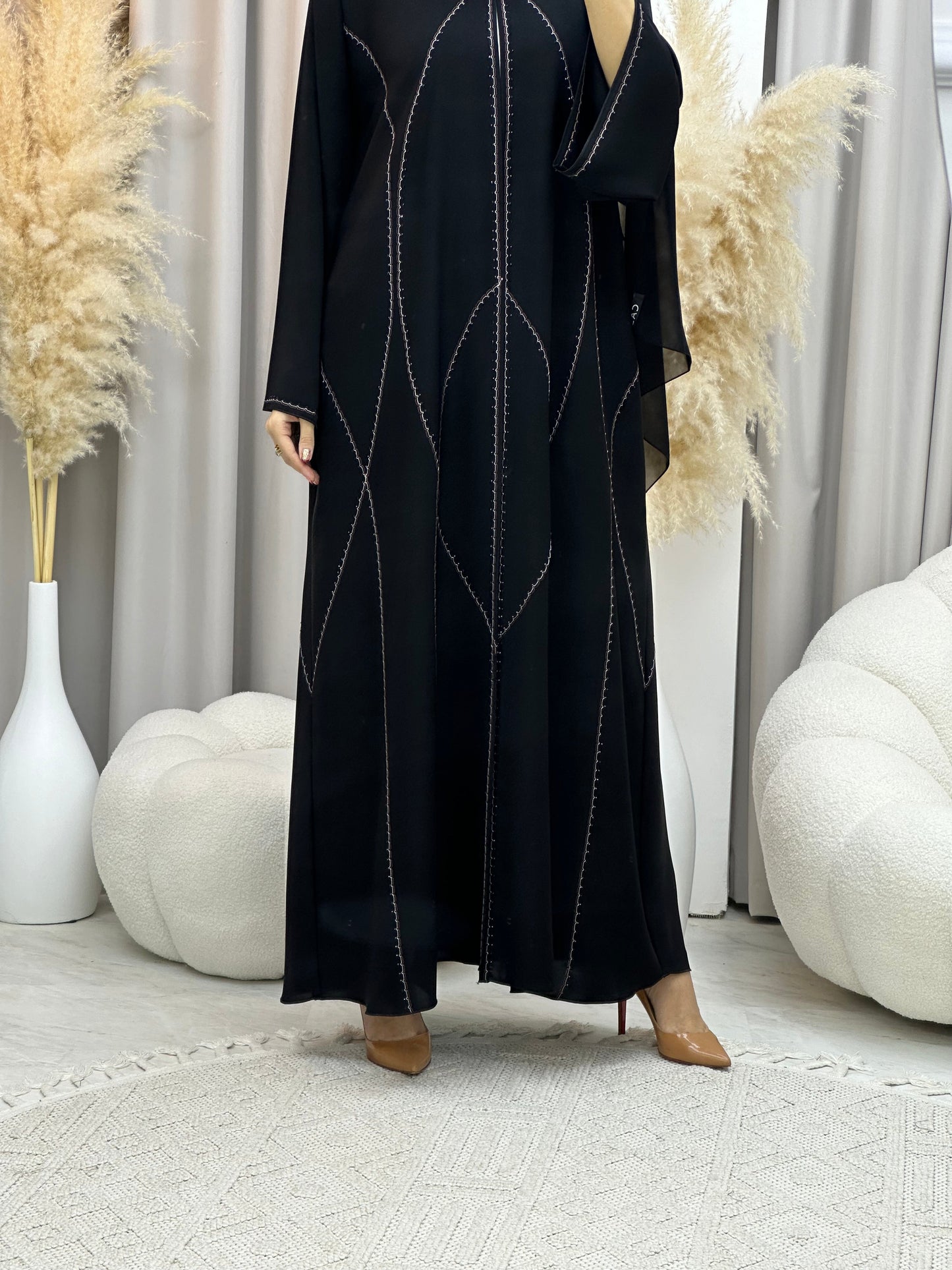 C 0022 Black Eid Abaya