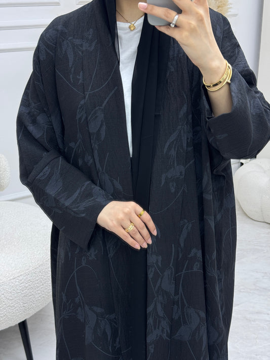 C 0987-02 Black Eid Abaya