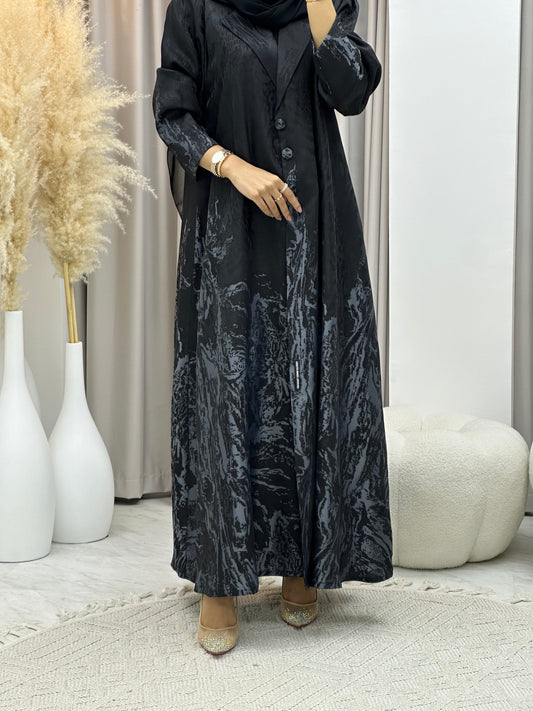 C 0218-02 Grey Kloosh Abaya