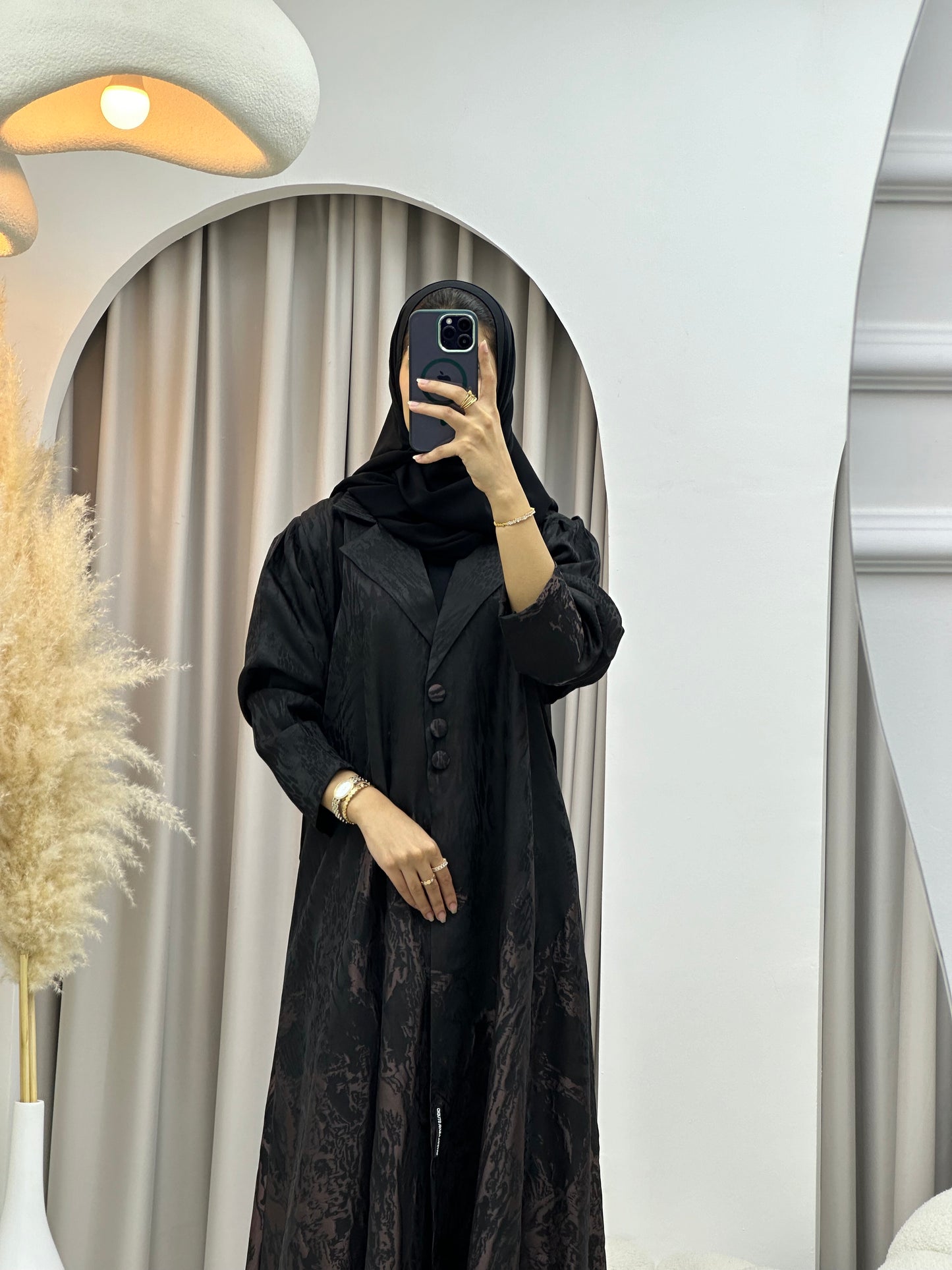 C RTW 0218-02 Rose Gold Kloosh Abaya