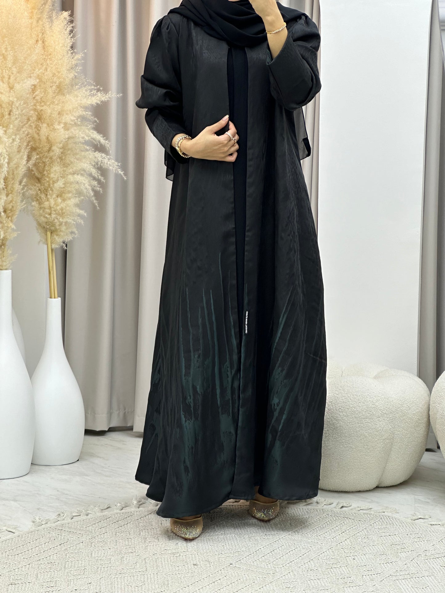 C RTW 0218-01 Turquoise Kloosh Abaya